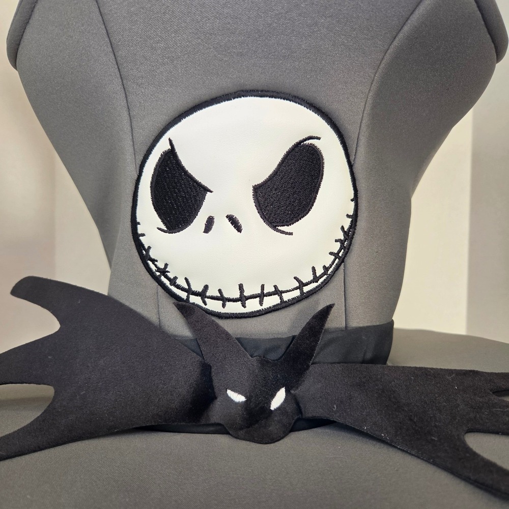 Disney Parks Nightmare Before Christmas Jack Skellington Foam Top Hat Grey Adult - Picture 2 of 14